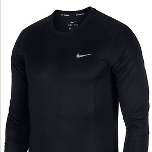 Nike Dri-Fit Men’s Miler L/S Black Running Shirt